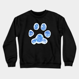 Cute Blue Paw Crewneck Sweatshirt